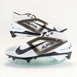 Nike Alpha Menace 4 Pro Football Cleats Mens Size 14 Black White FZ7702-105